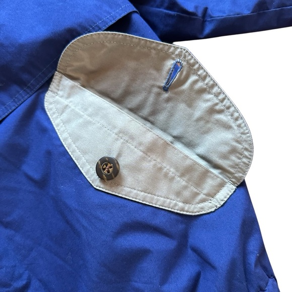 London Fog Windbreaker Jacket Men XL Blue Collared Full Zip Long Sleeve Casual - Picture 8 of 16